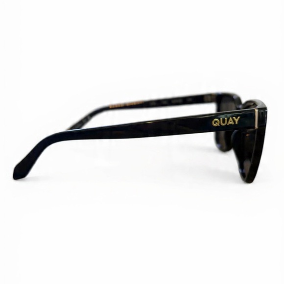 QUAY WIRED MEDIUM BLACK/SMOKE POLARIZED SUNGLASSES UNISEX - Picture 6 of 8